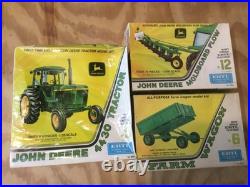 Original Ertl Blueprinters JohnDeere 4430 Tractor, Farm Wagon, and Plow