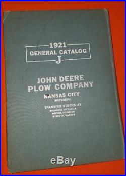 Original John Deere Plow Company 1921 General Catalog J Very Rare Only 1 On Ebay