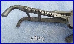 Original John Deere Salesmans Sample Horse Drawn Hand Plow Nickel Plated Rare
