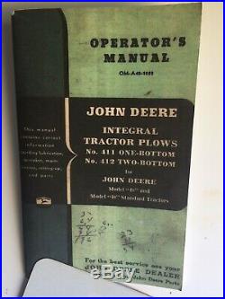 Plow, John Deere, Model 214, two bottom. LOCAL PICKUP ONLY