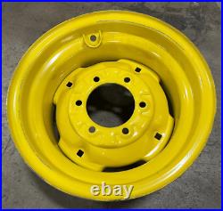 (QTY 1) For John Deere Yellow Steel Wheel Rim 15x8 6x152.4 Pilot Dia. 4.73 (QTY 1) For John Deere Yellow Steel Wheel Rim 15x8 6x152.4 Pilot Dia. 4.73