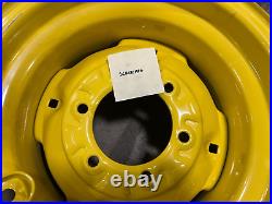(QTY 1) For John Deere Yellow Steel Wheel Rim 15x8 6x152.4 Pilot Dia. 4.73 (QTY 1) For John Deere Yellow Steel Wheel Rim 15x8 6x152.4 Pilot Dia. 4.73