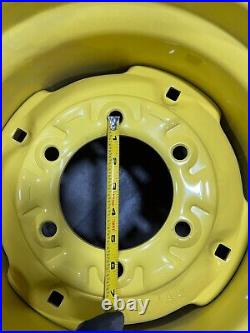 (QTY 1) For John Deere Yellow Steel Wheel Rim 15x8 6x152.4 Pilot Dia. 4.73 (QTY 1) For John Deere Yellow Steel Wheel Rim 15x8 6x152.4 Pilot Dia. 4.73