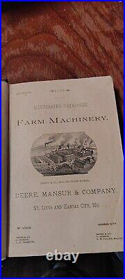 Rare John Deere 1st Edition Catalog 1886 Farm Machinery hardcover Plow