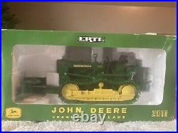Rare John Deere Model 2010 Toy Crawler with Blade 2003 Plow City 1/16 Scale
