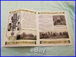 Rare John Deere Tractor Brochure Sign Original Vintage Old Farm Plow Moline ILL