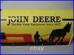 Rare John Deere Yellow Horse & Plow Silhouette Rural U. S. Mail Box