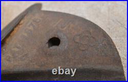 Rare Moore 1875 patent John Deere sulky plow blade point small collectible part