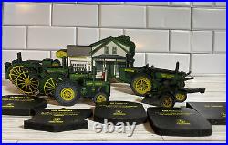 Rare Vintage John Deere Wood Display Gen Store 6 Tractors 1 Plow 5 Logo Plaques