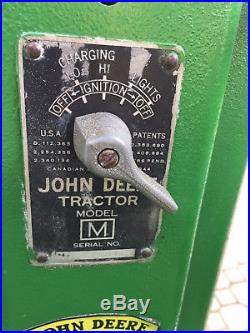 STUNNING 1949 JOHN DEERE Model M Tractor with Hydraulic FRONT END PLOW
