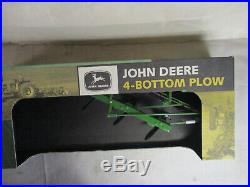 Scale Models John Deere 4 Bottom Toy Plow, 1/8 Scale, NIB