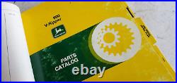 Service Part Manuals John Deere Plows, Tillers Chisel Repair Catalog Hard binder