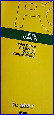 Service Part Manuals John Deere Plows, Tillers Chisel Repair Catalog Hard binder