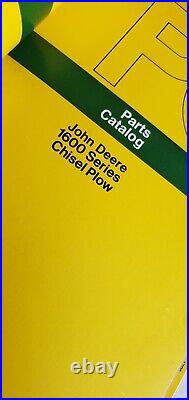 Service Part Manuals John Deere Plows, Tillers Chisel Repair Catalog Hard binder