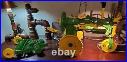 Singer Sewing John Deere Tractor with Plow Lamp Handmade