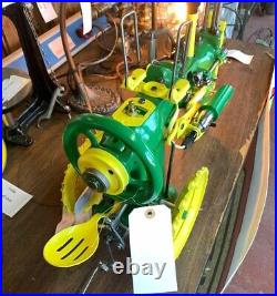 Singer Sewing John Deere Tractor with Plow Lamp Handmade