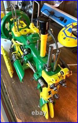 Singer Sewing John Deere Tractor with Plow Lamp Handmade