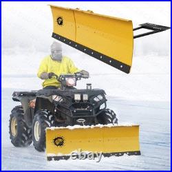 Snow Plow Kit 48-60'' Steel Blade Complete Universal Mount Package Fits UTV ATV