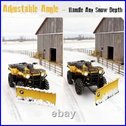 Snow Plow Kit 48-60'' Steel Blade Complete Universal Mount Package Fits UTV ATV