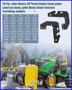 Snowplow Mounting Brackets Front Fit for John Deere 46 Shovel/Snow plow, GXH24