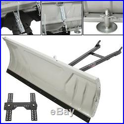 Steel For ATV Snow Plow Adjustable 48 Blade Complete Universal Kit Package