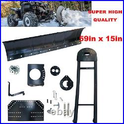 Steel For ATV Snow Plow Adjustable 59 Blade Complete Universal Kit Package