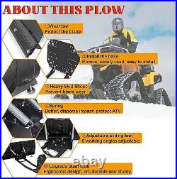 Steel Snow Plow Adjustable 45-48 inch with Mounting Universal Kits For UTV/ATV