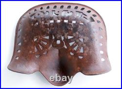 Syracuse Chilled Plow Cutout S. C. P. Co. Antique Cast Iron Farm Implement Seat Old