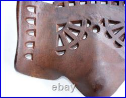 Syracuse Chilled Plow Cutout S. C. P. Co. Antique Cast Iron Farm Implement Seat Old