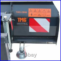 TMG 4 Way SkidSteer 86 Hydraulic Angle Dozer Plow Blade Attachment Dirt Snow