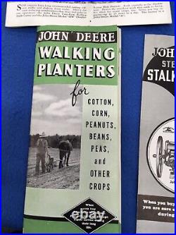 The John Deere Plow Company Brochures 1938 Set of 6 With Envelope