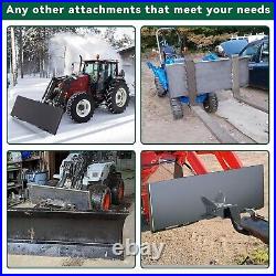 Thick Skid Steer Mount Plate Adapter Loader Quick Tach Attachment Heavy Duty 1/2