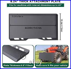 Thick Skid Steer Mount Plate Adapter Loader Quick Tach Attachment Heavy Duty 1/2