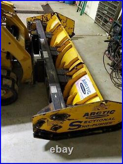 USED 10' 10.5' LD Arctic Sectional Snow Pusher Plow Skid Steer Attachment