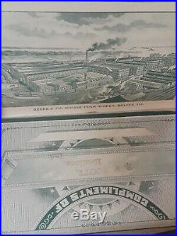 Ultra Rare Antique 1902 John Deere Plow Advertising Calendar Moline Illinois