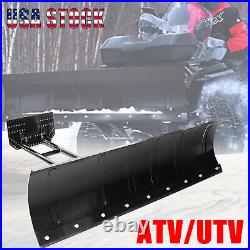 Universal Snow Plow Kit Steel Square Push Snow Blade Adjustable for Pickup Truck