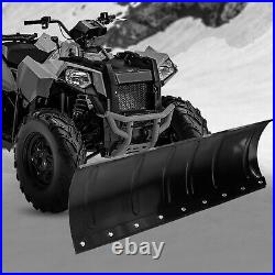 Universal Snow Plow Kit Steel Square Push Snow Blade Adjustable for Pickup Truck