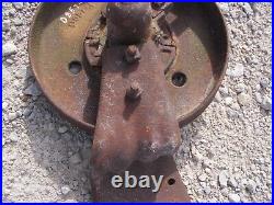 Universal steel rear plow wheel D857-A with bracket JD John Deere 1 bottom tractor