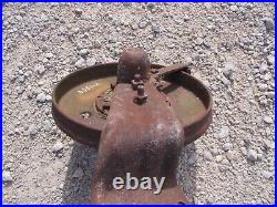 Universal steel rear plow wheel D857-A with bracket JD John Deere 1 bottom tractor