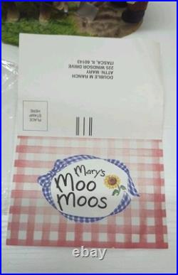 VTG 2001 Mary's Moo Moos John Deere Boy/Horse Plow Figurine 7 x 3.75 #858900