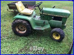 VTG John Deere Model 110 Lawn/Garden Tractors, Plow, Cutting Decks, Extra Parts