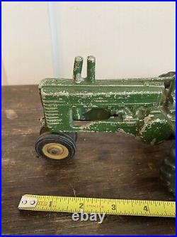Vintage 1940's 1950's Ertl John Deere Model A Tractor Manure Spreader Plow Disc