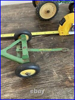 Vintage 1940's 1950's Ertl John Deere Model A Tractor Manure Spreader Plow Disc