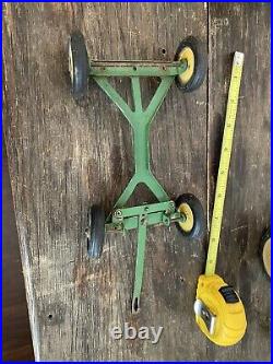 Vintage 1940's 1950's Ertl John Deere Model A Tractor Manure Spreader Plow Disc