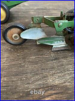 Vintage 1940's 1950's Ertl John Deere Model A Tractor Manure Spreader Plow Disc