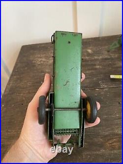 Vintage 1940's 1950's Ertl John Deere Model A Tractor Manure Spreader Plow Disc