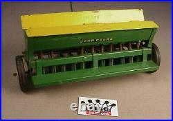 Vintage 1950's John Deere Grain Drill Eska Ertl 116 Farm Tractor Toy Tru-Scale