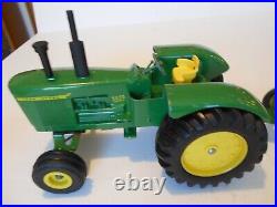 Vintage 1970 Ertl 116 John Deere 5020 Tractor, #555, withF660 4 Bottom Plow #527