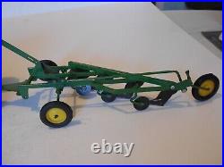 Vintage 1970 Ertl 116 John Deere 5020 Tractor, #555, withF660 4 Bottom Plow #527