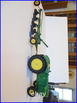 Vintage 1970 Ertl 116 John Deere 5020 Tractor, #555, withF660 4 Bottom Plow #527